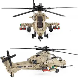 Конструктор XingBao Бойовий Ударний Вертоліт WZ10 Helicopter 749 Деталей - мініатюра 5