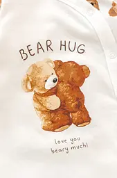 Чоловічок для немовлят з начосом Cute Bears на кнопках - мініатюра 3