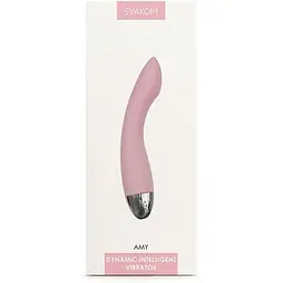 Вібратор для точки G Svakom Amy Pale Pink з інтелектуальним режимом та шовковистим покриттям - мініатюра 9