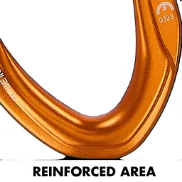 Карабін Climbing Technology Morfo Bent Gate Orange/Blue (1053-2C28500WBUCTSTD) - мініатюра 2