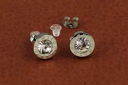 Сережки Xuping Jewelry римські цифри 10 мм сріблясті