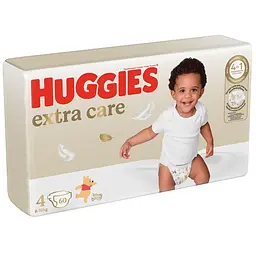 Підгузки Huggies Extra Care 4 (8-14 кг), 60 шт. - мініатюра 2