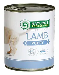 Вологий корм для цуценят усіх порід з ягням Nature's Protection Puppy Lamb 400 г