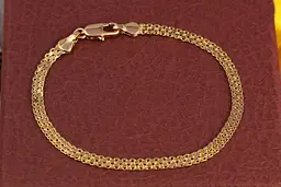 Браслет Xuping Jewelry новий бісмарк 21 см 3.5 мм золотистий