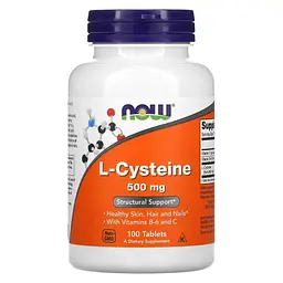 Цистеїн з Вітамінами В6 та С L-Cysteine 500мг - 100 таб