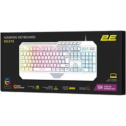 Клавіатура ігрова 2E Gaming KG315 з підсвіткою white (2E-KG315UWT) - мініатюра 6