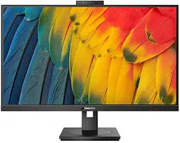 TFT 27" Philips 27B1U5601H, QHD, IPS, 75Гц, HDMI, DP, USB-C, RJ-45, USB-hub, cam, HAS, Pivot,