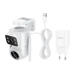 IP-камера Hoco D9 outdoor PTZ HD camera(EU) White - мініатюра 4