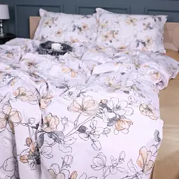 Дитячий комплект постільної білизни MirSon Поплін 00-2 Beige Flowers 110х140 см пісочний (2200009700231) - мініатюра 6