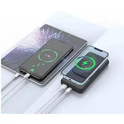 Акумулятор портативний XO PR161 Magnetic Wireless магнітний 15W 10000 mAh - мініатюра 5
