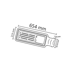 Світильник вуличний Horoz Electric LED Vegas-200, 200 W 6400K - мініатюра 2