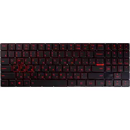 Клавiатура для ноутбука LENOVO Legion Y520, R720 чорний, пiдсвiчування