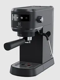 Electrolux Кофеварка ріжкова, 1л, мелена, ручний капуч, LED-дисплей, підігрів чашок, чорний - мініатюра 6