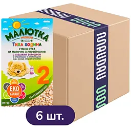 Суха молочна суміш Малютка Premium 2 з вівсяним борошном 1.8 кг (6 шт. по 300 г)