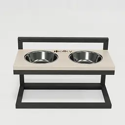 Hollky Flex S — миски на регульованій підставці для маленьких собак (2 × 0.450 л) - мініатюра 3