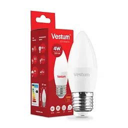 Світлодіодна лампа Vestum C37 4W 3000 K 220V E27 1-VS-1306 - мініатюра 3