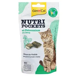 Вітамізовані ласощі GimCat Nutri Pockets для котів Котяча м'ята 60 г (G-419282/400723)