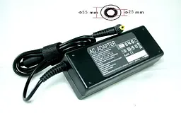 Блок живлення для ноутбуків PowerPlant IBM/LENOVO 220V, 20V 90W 4.5A (5.5 x 2.5) (LS90H5525)