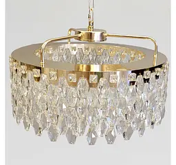 Золота кришталева LED люстра 582-500GD Artlight діаметром 50 см - мініатюра 3