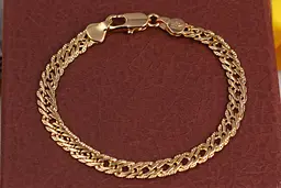 Браслет Xuping Jewelry ромб з огранюванням 19 см 5 мм золотистий