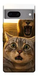 Чохол Demsky Shocked cat and lion для Google Pixel 7