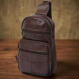 Сумка чоловіча через плече 14986 Vintage коричневий