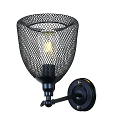 Бра настінне Levistella 707W144-1 BK, E27, чорний метал, стиль лофт