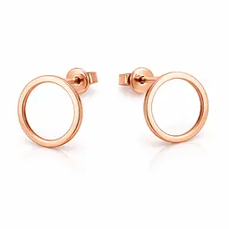 Сережки-гвоздики з червоного золота Коло (з4845)