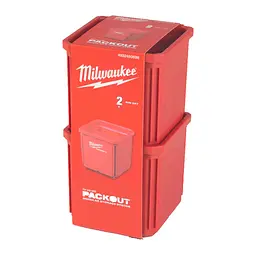 Контейнер 10x10см із вкладкою для дрібних предметів PACKOUT MILWAUKEE 2 шт