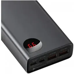 Зовнішній акумулятор Baseus Adaman Metal Digital Display QC 65W 20000mAh чорний (PPIMDA-D01) - мініатюра 6