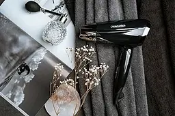 Фен Mesko MS 2264, 1400 Вт холодне/гаряче повітря 2 швидкості концентратор складана ручка 1 шт. чорний  (30213-IS) - мініатюра 4
