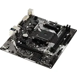 Материнська плата ASRock B450M-HDV R4.0 (AM4/B450, 2xDDR4, PCIex16, DVI-D/HDMI/VGA, 4xSATAІІІ, M.2, GLan, 8ch, mATX) - мініатюра 3