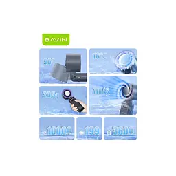 Вентилятор BAVIN BF-004 ICE CUBE TURBO FUN 10000RPM Violet (BF-004 VL) - мініатюра 8