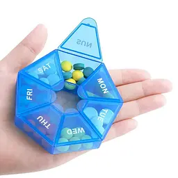 Таблетниця Semi 7Days Mini Pill Box, синій - мініатюра 2