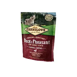 Сухий корм Carnilove Cat Duck & Pheasant Hairball Control 0.4 кг з качкою та фазаном для виведення грудок вовни - мініатюра 4