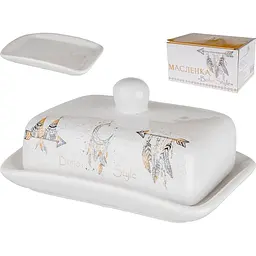Маслянка SnT Boho style біла 17x12.5x9 см (3397-20) - мініатюра 3