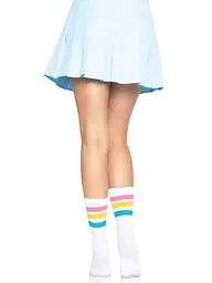 Шкарпетки жіночі в смужку Leg Avenue Pride crew socks Pansexual, 37–43 розмір - мініатюра 6