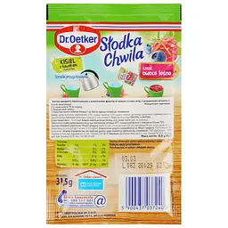 Кисіль Dr.Oetker зі шматочками лісових ягід, 31,5 г (916693) - мініатюра 2