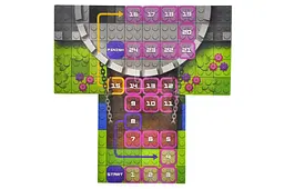 Конструктор блоковий QB300-106 "Block&Steps: Дракон та замок" + ходилка та меморі гра 3в1, 43дет. qbee - мініатюра 8