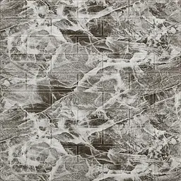 Декоративна 3D панель Sticker Wall самоклейка 700x770x3мм Мармур чорний 061-3 SW-00000691