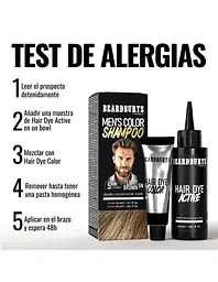 Шампунь камуфлюючий Beardburys Men's Color Shampoo Light Brown 5N світло-коричневий - мініатюра 3