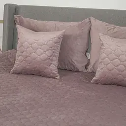 Покривало ТЕП Velour Ромб круглий Elderberry 240x260 см попелясто-рожевий (4-00518_33956) - мініатюра 4