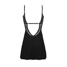 Сорочка Obsessive Bellastia XL/2XL чорний - мініатюра 6