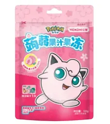 Желейні цукерки Yizhi Pokemon White Peach Flavored Konjac Juice Jelly 120г