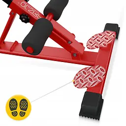 Лава для гіперекстензії 4FIZJO регульована Red/Black (P-5905973402682) - мініатюра 5