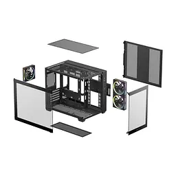 Корпус для ПК Deepcool CG330 3F Black (R-CG330-BKNGM3-G) - мініатюра 2