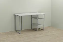 Комп'ютерний стіл Ferrum-decor Кевін 75x100x70 сірий ДСП Білий 16мм (FRD-101739) - мініатюра 3