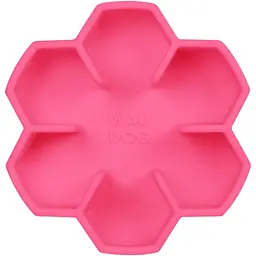 Миска собак та котів Waudog Silicone для повільного харчування 450 мл рожева - мініатюра 2
