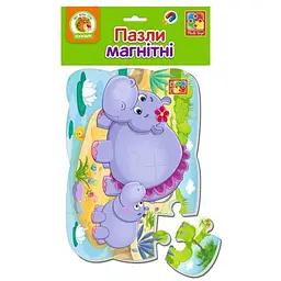 Пазли магнітні "Бегемотики" Vladi Toys VT3205-76 (4820195057599)