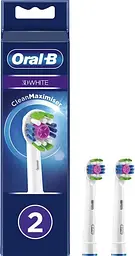 Набір насадок - 2 штуки - змінні голівки для зубної щітки Oral-B 3D White Clean Maximiser EB18PRB-2